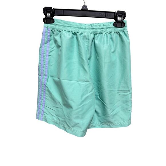 Adidas Originals Enjoy Summer Trefoil Shorts Men’s Size XS Green Mint Flower - Picture 6 of 8